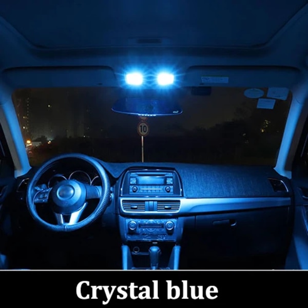 BMTxms För Skoda Octavia 1 2 3 MK1 1U2 1U5 MK2 1Z3 MK3 5E3 5E5 Sedan Combi 1996-2018 Canbus LED Interiörljussats Tillbehör Crystal Blue