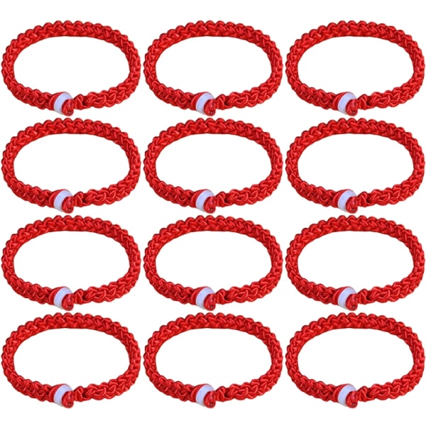 2st handgjorda röda armband Kvinnor Män Skydd Lucky Rope Armband 7 knop Justerbara röda strängar Pars vänskapssmycken Style A 1pc