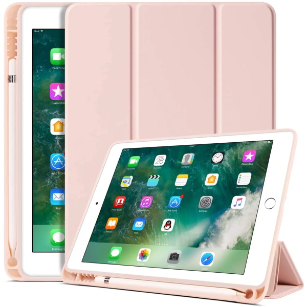 Funda case för nya iPad Pro 11 case (4:e/3:e/2:a) med pennhållare för iPad Air5 4 10.9 7:e 8:e 9:e 10,2 iPad Mini 6 case Pink Ipad Air 5 10.9
