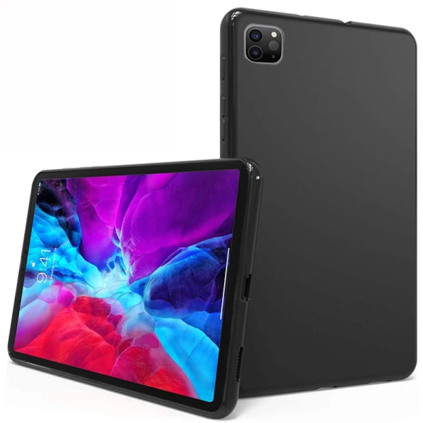 Case för Apple iPad Pro 12.9 2018 2020 2021 2022 3:e 4:e 5:e 6:e generationen Flexibelt mjukt silikonsvart skal cover Black Case