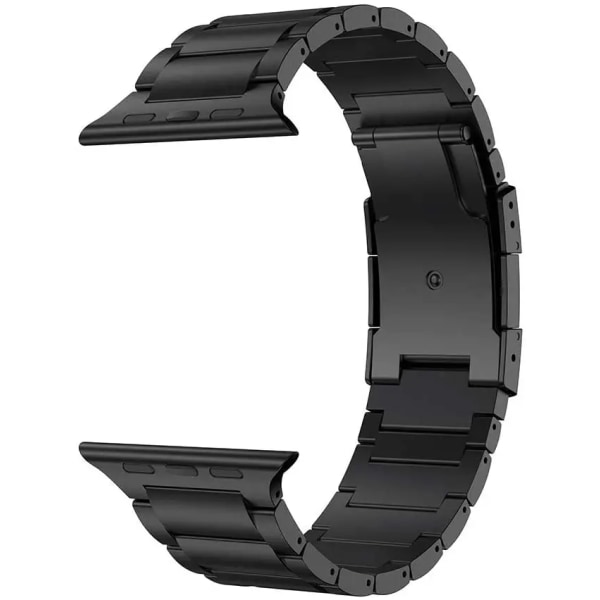 Titanium Metal Band för Apple Watch Ultra 49mm 8 7 45mm 41mm Rostfritt stål ersättningsrem för iwatch 6 5 4 3 SE 44mm 42mm Black For 42mm 44mm 45mm