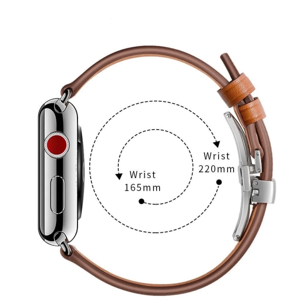 Läderrem för Apple Watch Ultra 49mm 8 7 41mm 45mm bekvämt ersättningsarmbandsrem för iwatch 6 5 4 3 44mm 42mm 40mm Color 1 For 38mm 40mm 41mm