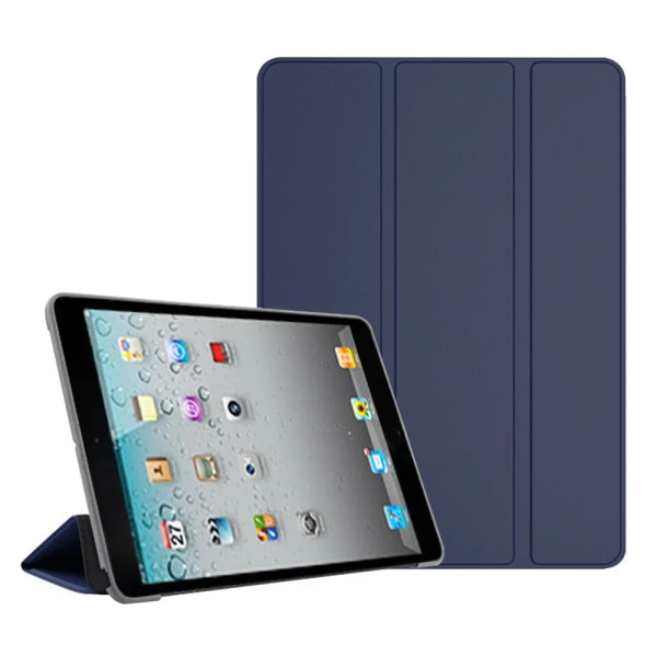 Case för IPad 2 3 4 9,7 tums PU- case Stativ Smart Cover För iPad2 iPad3 iPad4 Auto Sleep Wake Protective Funda iPad 2 3 4 Navy Blue