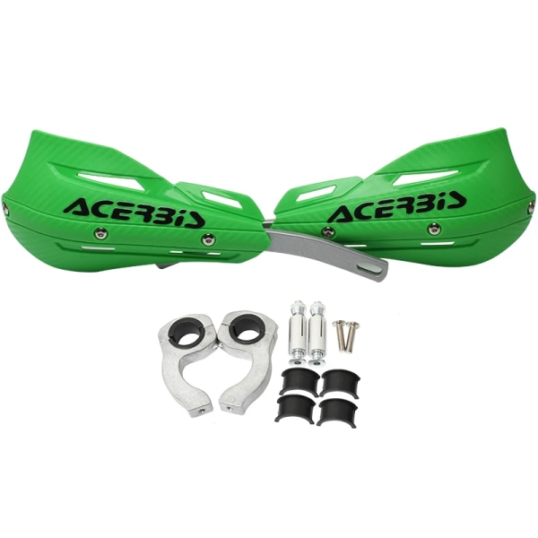 Motocross Handskydd Motorcykel Plast Handtag Borste Handskydd Skydd Pit Bike Street ATV Quad 22mm 28mm Green