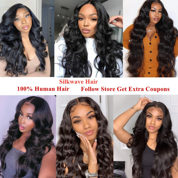 360 Helspets Body Wave Spets Front Peruker För Kvinnor Guleless Människohår Wowear 30 32 34 Inch 13x4 13x6 Loose Deep Wave Frontal Peruk 13x4 HD Lace Wig 34inches