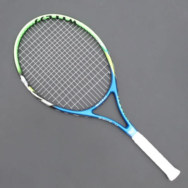 Kolaluminiumlegering träning tennisracket för vuxna 100sq. i Män Kvinnor Professionell Racket Med Strings Väska Padel Raqueta Blue