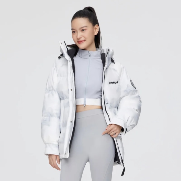 VINTER Ny dunjacka dam Klassisk mångsidig huva Kort Fashionabla personlig design Modejacka B20143308 Snow Mountain 9n44 XXL180