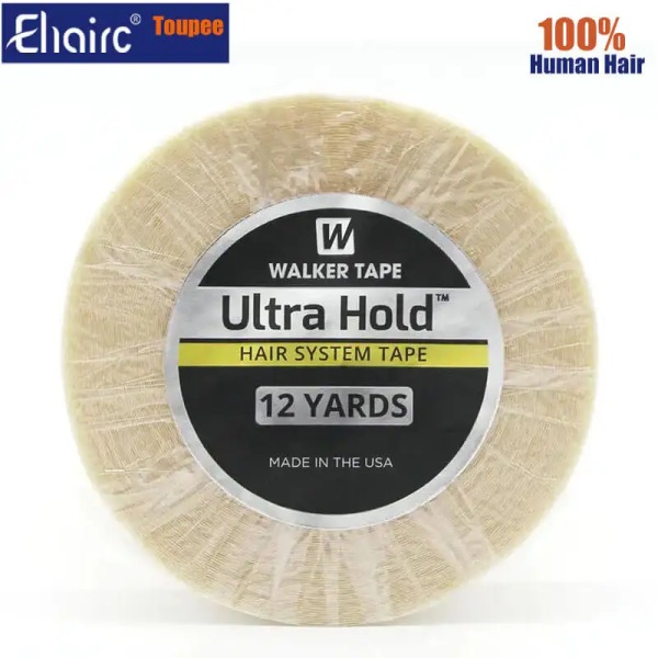 Vit Ultra Hold Hår Dubbelhäftande Tejp För Hårförlängning/Toupé/ Spets Peruker Självhäftande Peruk Tejp 3Yards 12yards 36yards 0.8cm 36 Yards