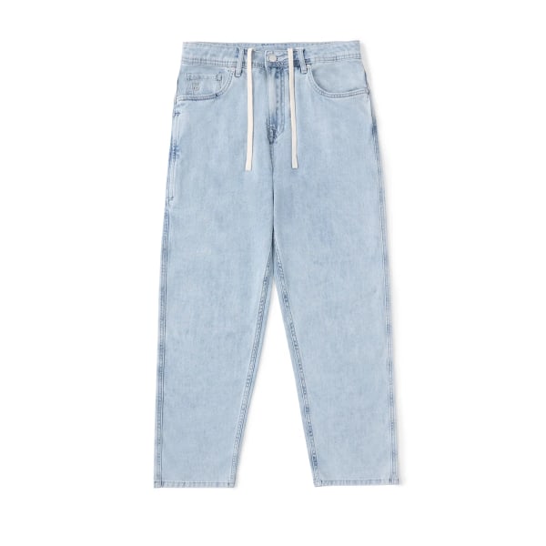 2023 Summer New 8,6 oz COOLMAX Tyg Snabbtorkande Cool Feeling Lättviktstvätt Vintage jeans Herr Loose Fit jeansbyxa LT02 Loose Tapered 34 REC 83-90KG