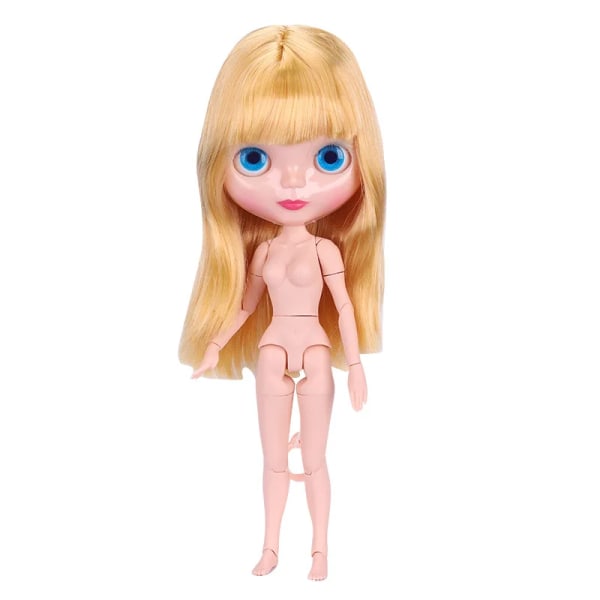 30cm Blythe Dolls Bjd 1/6 Ball 20 Jointed Doll för flickor Leksak Kropp Normal hud 4 färger Ögon Utbytbara Yellow