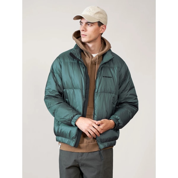 2022 Höst Vinter Nya Män Tjocka 90 % Vita Duck Dunrockar Oversize jackor Plus Size Utomhuskläder SK120536 Deep Sea Green XXXL