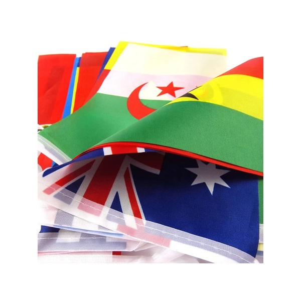 14x21cm 20x30cm 32st String Flaggan länder runt om i världen Nationernas flaggspel Hängande banderoll 14x21cm 32pcs 5 Packets