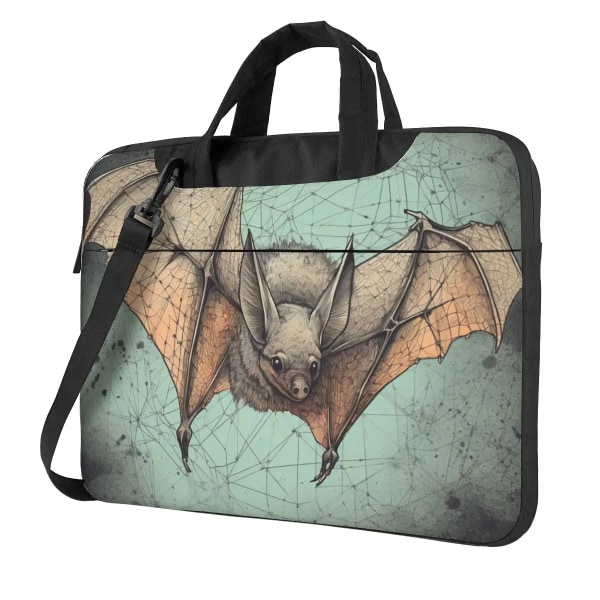 Bat Laptopväska Cartoon Gouache Vattentät För Macbook Air Pro Lenovo Sleeve Case 13 14 15 15.6 Vintage Portföljer As Picture 13inch