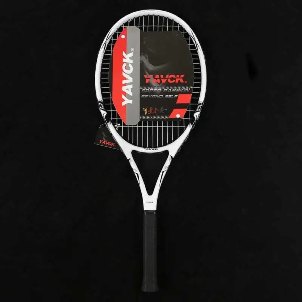 Unisex proffs tennisracketsträng 45-50 LBS racket Tennis kolfiber toppmaterial Sportträning Tennisracketväska WHITE