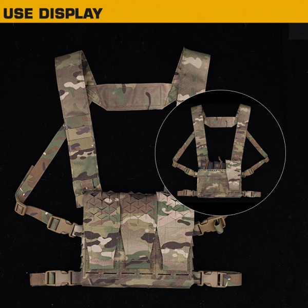 SPUD Tactical Pouch Military Chest Hang Magazine Pouchs Outdoor Airsoft Jaktväst Molle Plate Carrier Radio Bag MG-75 BCP