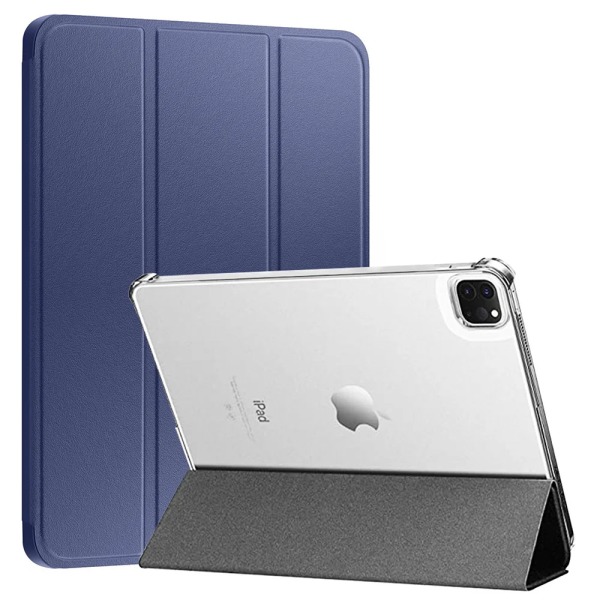 Case för Apple iPad Pro 9.7 2017 2018 5:e 6:e generationens Trifold Magnetic Flip Smart Cover för iPad Air 1 2 9.7 2013 2014 Blue Hard Case