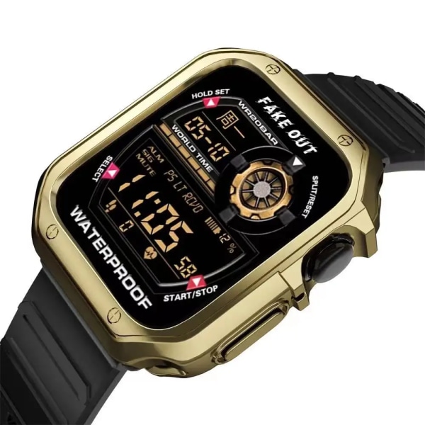 Metallrem och case För Apple Watch 7 45mm 41mm Fashion smart watch tillbehör För iwatch 6 5 4 3 2 1 SE 44mm 42mm 40mm 38mm Silver with Case 42mm or 44mm or 45mm