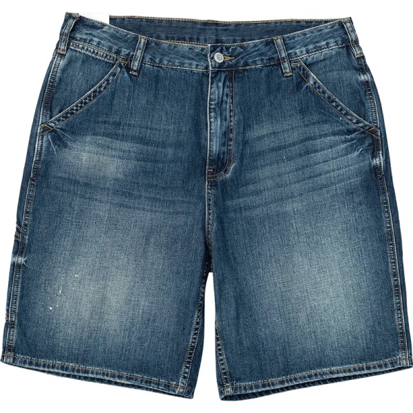 Sommar 2022 Nya löst sittande arbetskläder Herr Carpenter Short Oversize Cargo jeansshorts Jeans Plus Size Kvalitetskläder blue XL