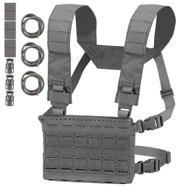 Airsoft Tactical Vest MK5 Military Chest Rig 5,56 Triple Magazine Pouch Molle System Jaktväst Plåtbärarutrustning VE-85 WG