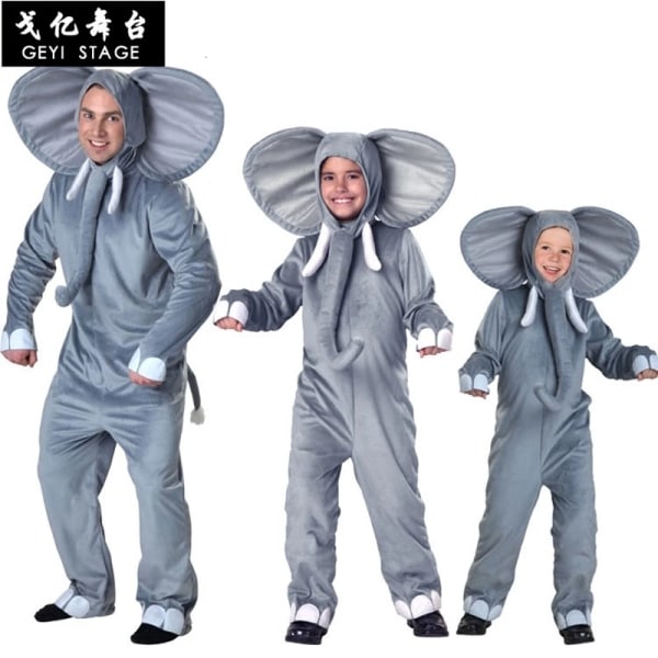 Ny vuxen manlig elefant pyjamas cosplay djur mango tröja onesize på vintern snygg elefant man nattlinne adult L