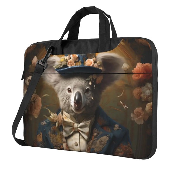 Koala Laptopväska Fantastiska porträtt Dapper Travelmate För Macbook Air Pro Xiaomi Asus Case 13 14 15 15,6 Söt påse As Picture 15.6inch