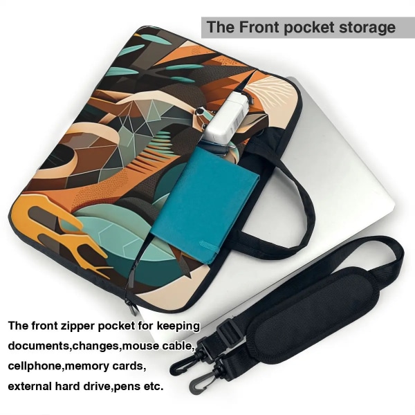 Kangaroo bärbar datorväska Modern konststil Livlig illustration för Macbook Air Pro Xiaomi Travel Notebook case 13 14 15 15,6 påse As Picture 14inch