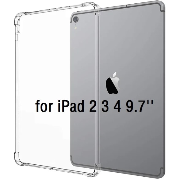 Stötsäker Coque För iPad Air 4 10.9 Air 3 Pro 10.5 iPad 2018 2017 9.7 mini 12345 iPad 10.2 2019 2020 Case TPU Anti-Drop Cover iP 234 9.7in