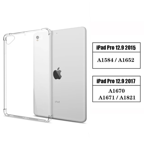 För Apple iPad Air Mini Pro 1 2 3 4 5 6 7 8 9 10 7,9 8,3 9,7 10,2 10,9 11 12,9 2022 2021 Flexibelt TPU mjukt case iPad 12.9 15-17