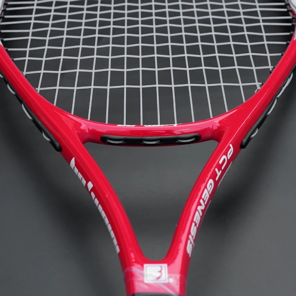 Högkvalitativ kol-aluminiumlegering strängt tennisracket för vuxna tennisracket strängar väska Raqueta Padel män kvinnor Red