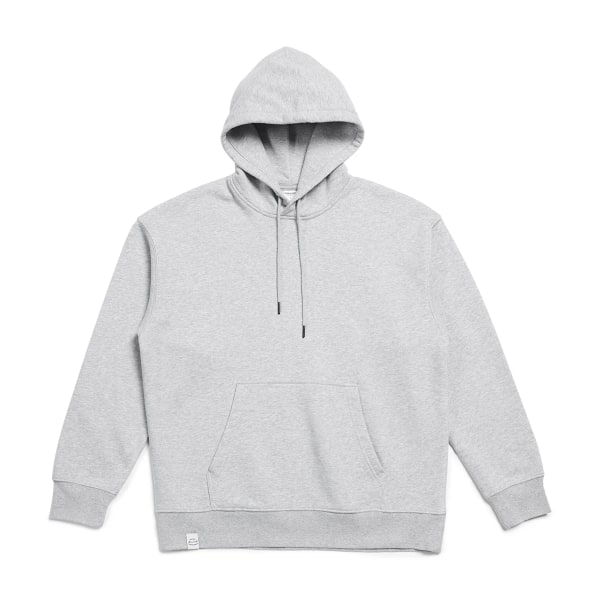 2023 Höstnya Oversize 360g Tyg Huvtröjor Herr Tvättade Enfärgade Basic Sweatshirts Plus Size Pullovers Light Grey 2nd XXL REC 80.5-90KG