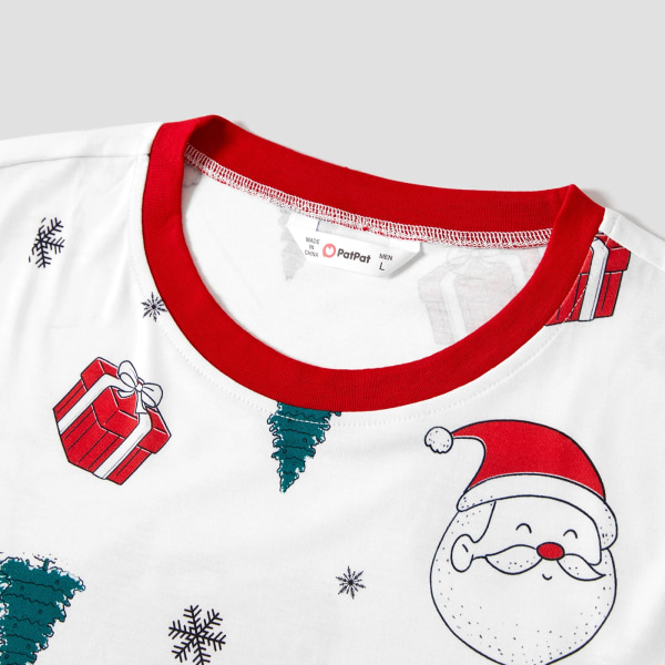 Matchande pyjamasset för julkoffertar och print (flambeständigt) Red Baby3-6M
