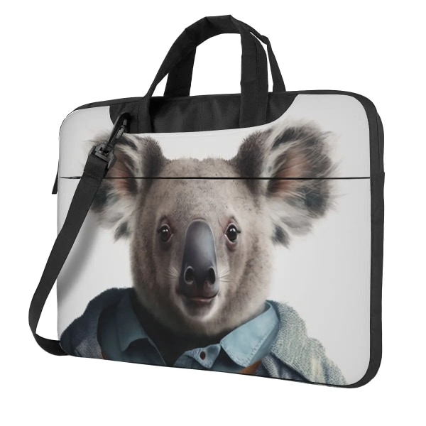 Koala Laptopväska Fantastiska porträtt Vackra kläder för Macbook Air Pro Mode Travel Notebook- case 13 14 15 15,6 Portföljer As Picture 13inch