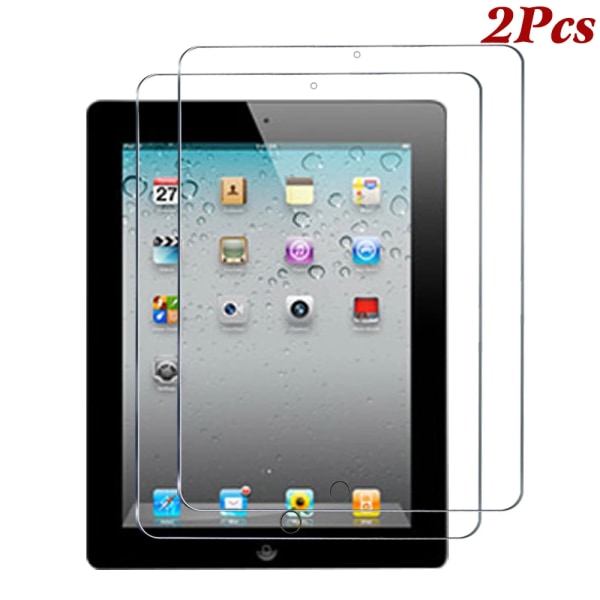 Case för IPad 2 3 4 9,7 tums PU- case Stativ Smart Cover För iPad2 iPad3 iPad4 Auto Sleep Wake Protective Funda iPad 2 3 4 Tempered glass