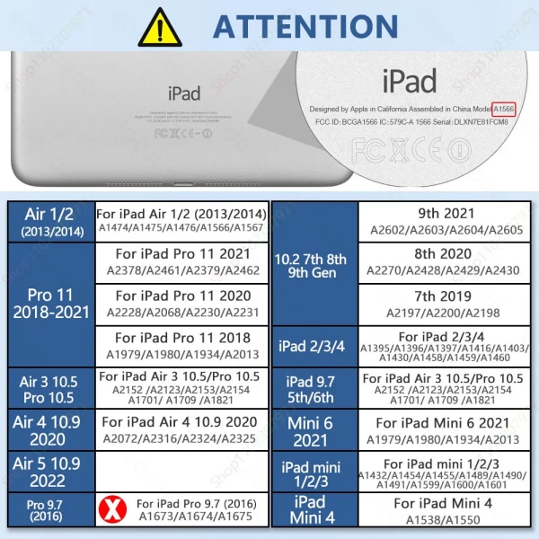 Med pennhållare Case iPad Air 5th Generation 2022 Case / iPad Air 4th Case 10,9 case för iPad Air 5th Air 4th Gen 2 PCS Glass iPad 5th 6th 9.7
