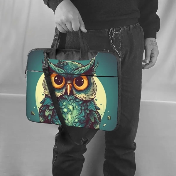 Owl Laptopväska Cartoon Nature Style För Macbook Air Pro Xiaomi Asus Söt Vattentät Notebook case 13 14 15 15,6 påse As Picture 13inch