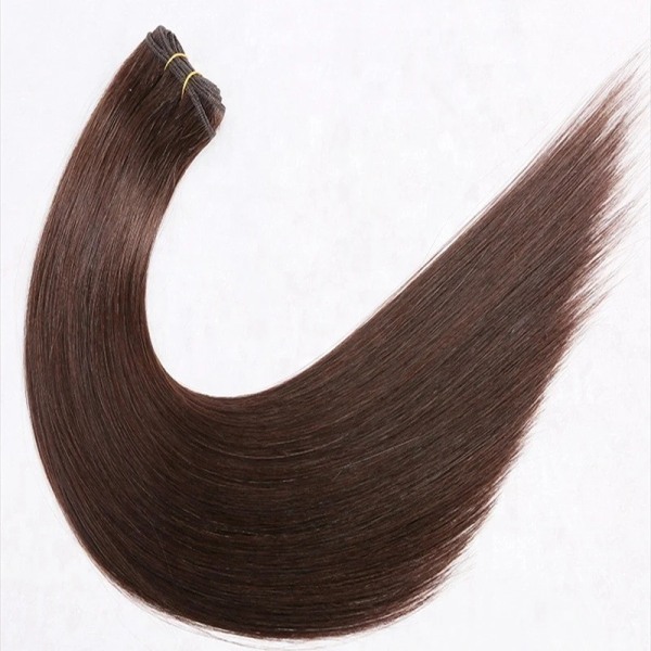 Äkta människohår Inslag rakt hår Bunt European Remy Natural Human Hair Extension 100g Kan väva lockigt hår P18-613 22inches