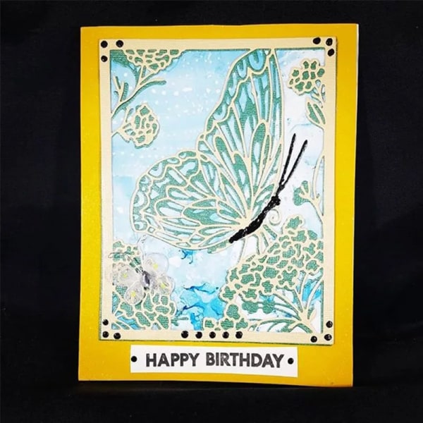 Beautiflul Butterfly påfågel Pion Solros Rose Tulpan Bakgrundsskärning Dies för DIY Scrapbooking Card Craft Nytt 2020 Picture 1