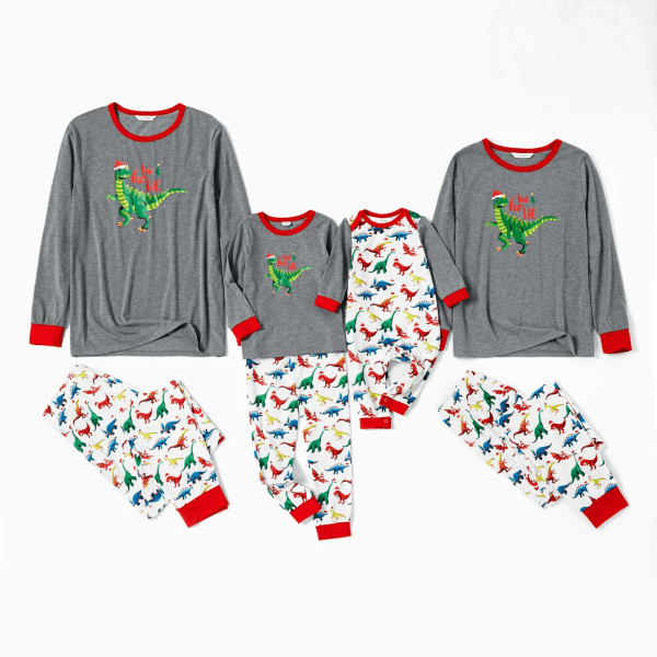 Mosaic Family Matchande färgglada dinosaurie set(flammsäker) Light Grey Kids 3-4 Years