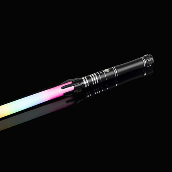 Neo Pixel Lightsaber Xenopixel Metal Light RGB Laser Sabre Sword Leksaker Svärd Heavy Duellering Ljud Ljus Sabre Cosplay Scen rekvisita Neo Pixel E Black