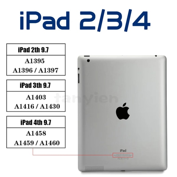 Case för Apple iPad Mini 2 3 4 5 6 7.9 9.7 10.2 2:e 3:e 4:e 5:e 6:e 7:e 8:e 9:e 10:e generationens mjuka silikonsvarta skal iPad 2 3 4