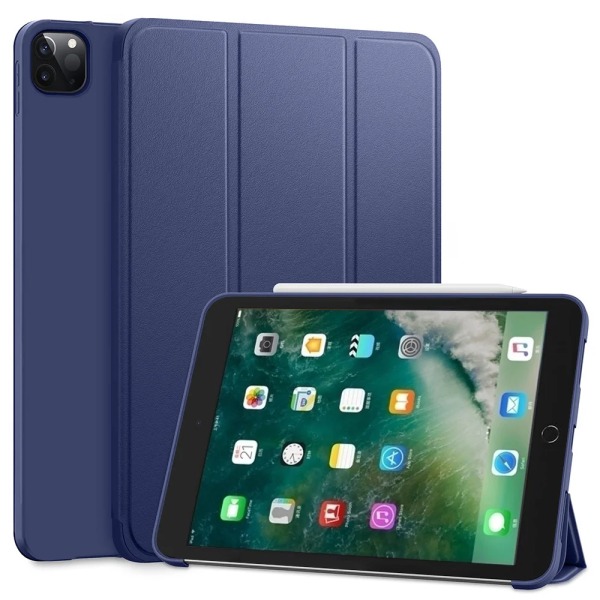 Case för Apple iPad Pro 9.7 2017 2018 5:e 6:e generationens Trifold Magnetic Flip Smart Cover för iPad Air 1 2 9.7 2013 2014 Blue Soft Case