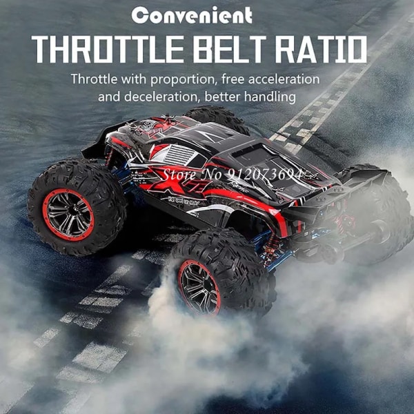 1:10 Professionell borstlös 4WD RC Racing Drift Car 80KM/H Terräng terräng terräng 2,3KG Styrväxel Legeringsram RC Buggy modell Brush 3Battery