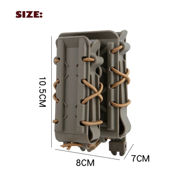 Tactical Magazine Pouch Kit för FOR 7.62/5.56/9MM/45ACP Fast Belt Molle Magazine Combination Pouch Paintball Tillbehör OD