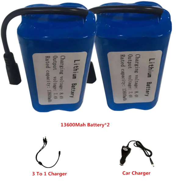 2011-5 V007 C18 H18 T188 T888 FX88 V18 D16B D18B Och annan modell RC Bait Båt Reservdelar 7,4V 6800/13600MAH Batteri/Billaddare 6800MAH 1B Charger