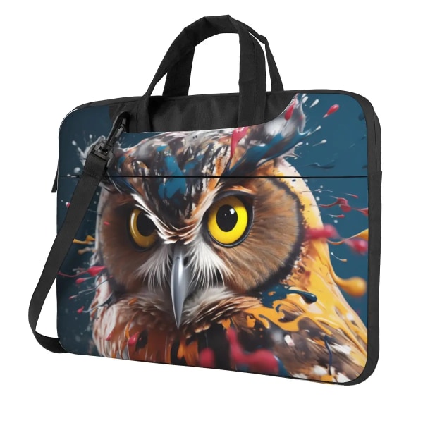 Owl Laptopväska Liquid Splash Explosion För Macbook Air Pro Acer Dell 13 14 15 15.6 Case Kawaii Shockproof Pouch As Picture 14inch