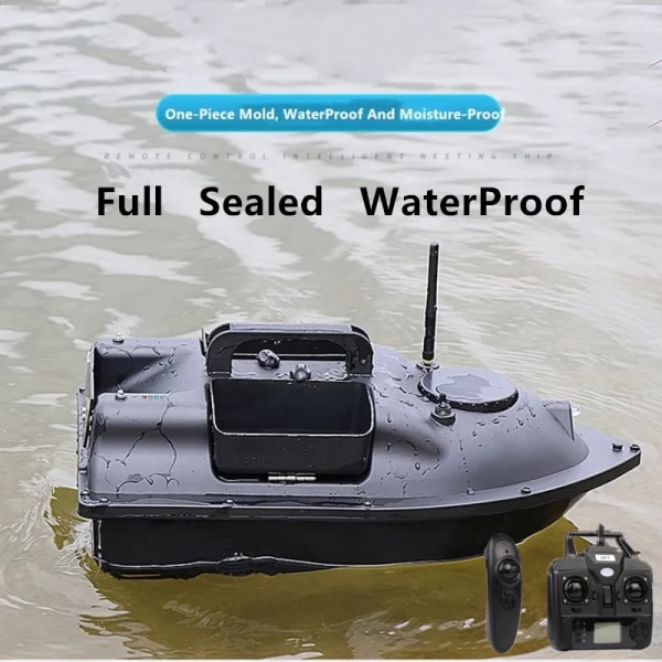 16 GPS Point Intelligent Return 3 Hopper RC Fiskebåt Age 500M 6H LCD-skärm Fish Finder Fjärrkontroll GPS RC Bait Boat 16GPS EU 2B