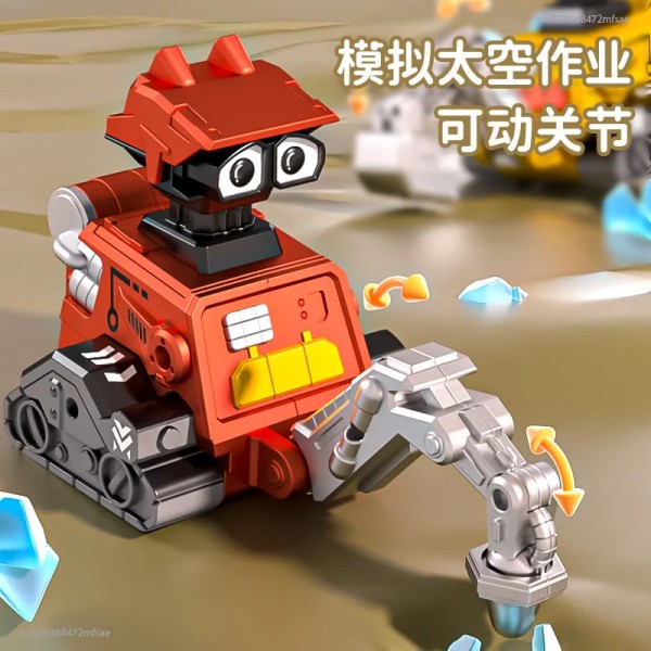 2023 Barn Press Robot Tröghetsteknik Fordon Pojke Grävmaskin Partihandel Leksaksbil Födelsedagspresent 4