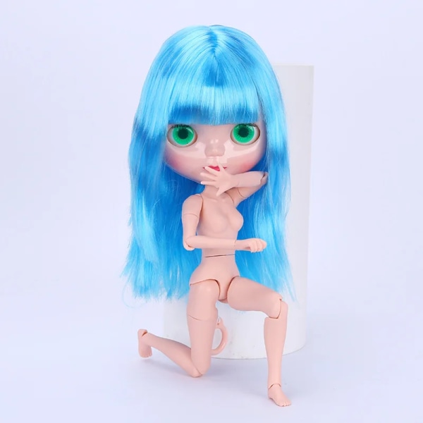 30cm Blythe Dolls Bjd 1/6 Ball 20 Jointed Doll för flickor Leksak Kropp Normal hud 4 färger Ögon Utbytbara Blue
