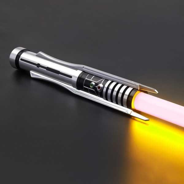 RVJ Smooth Swing Tung Duellering NeoPixel Lightsaber Metal Hilt Färgskiftande ljud Force Blaster Jedi Laser Sword Toys RVJ - 36inch blade SN-pixel V4