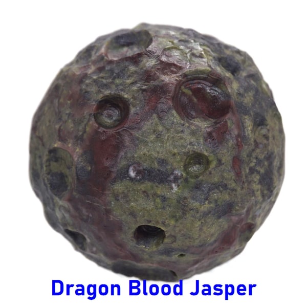 Natursten snidade planeter Staty Healing Kristaller Kvarts Ornament Collection Ball Sfär Handgjorda hantverk Meteor Crater Dekor Dragon Blood Jasper